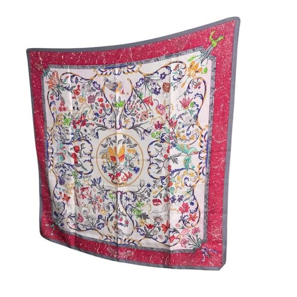 HERMES PIERRES D'ORIENT ET D'OCCIDENT SILK SCARF BY ZOE PAUWELS 90 CM SILK - Picture 10 of 16